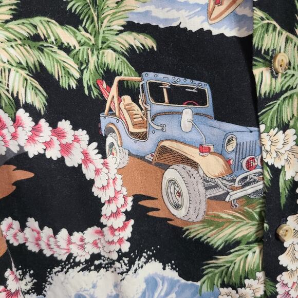 Evergreen Island Made In Hawaii Men's Tropical Hawaiian Floral Vacay Shirt XXL - Picture 4 of 10